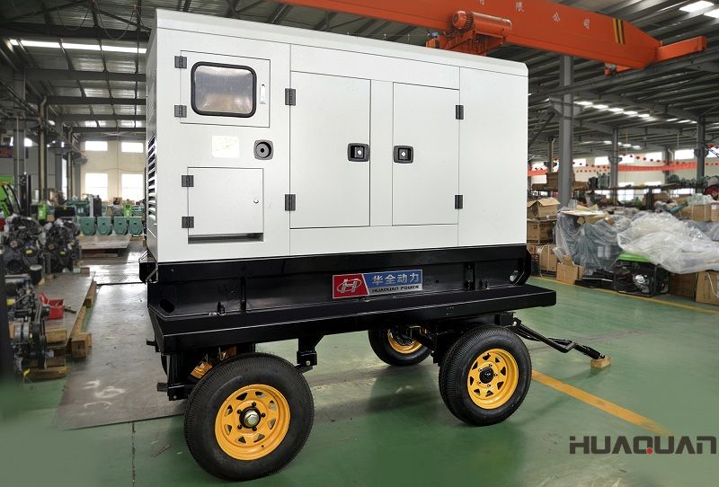 一臺30kw含棚拖車柴油發電機組于5月18日順利發往云南省麗江市
