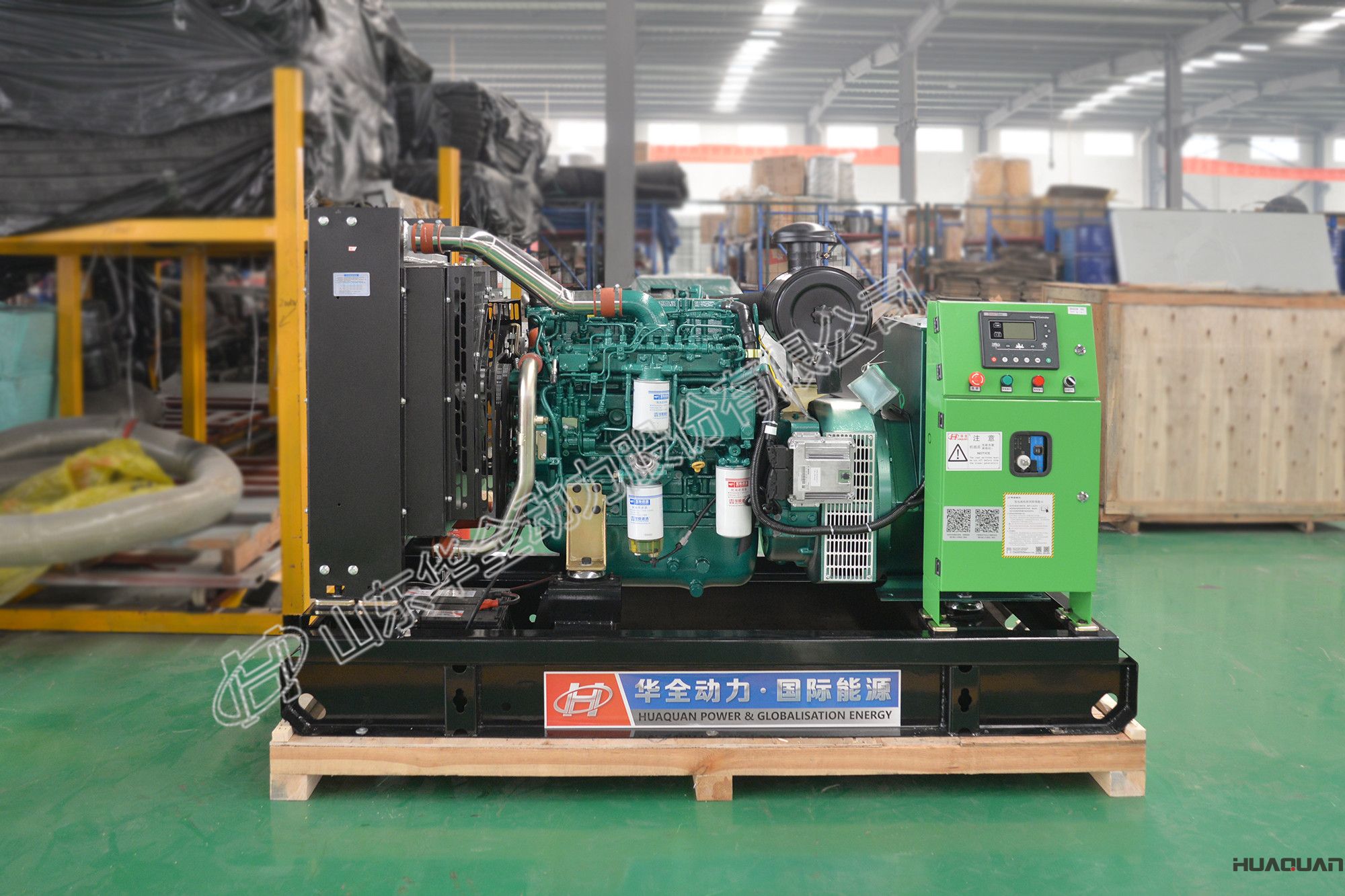 華全動力30kw標配柴油水泵機組于3月21日成功發往山東省